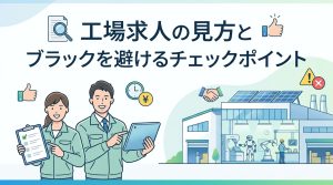 工場求人の見方とブラックを避けるチェックポイント