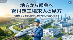 地方から都会へ 寮付き工場求人の見方