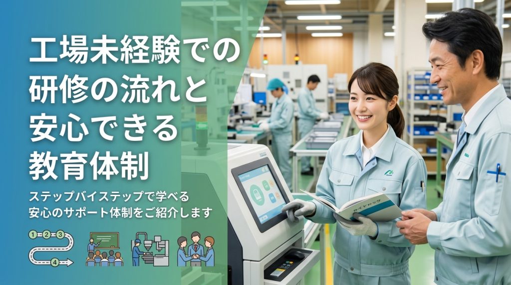 工場未経験での研修の流れと安心できる教育体制
